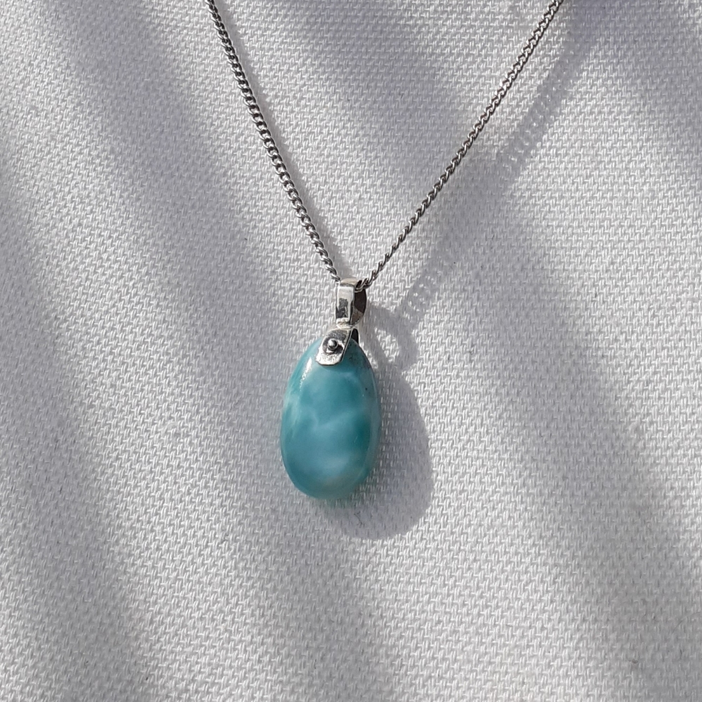 Dominican Larimar Pendant